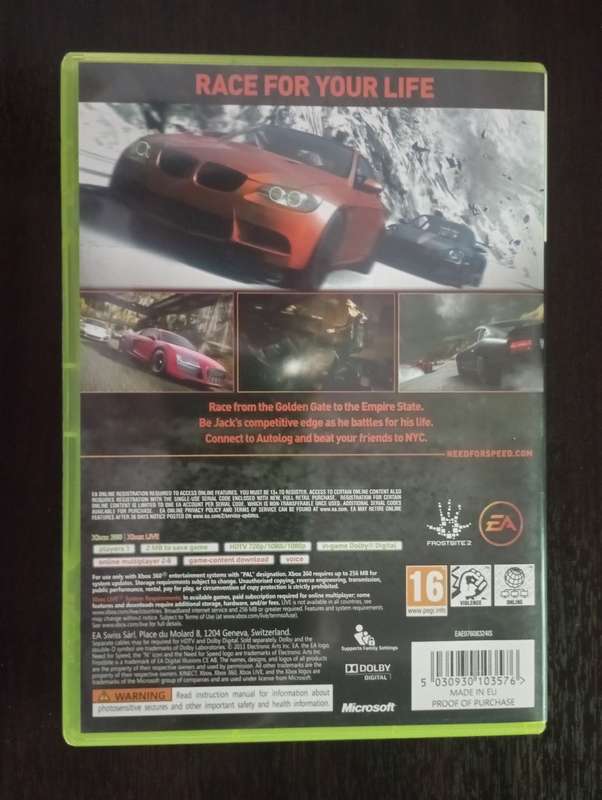 Need for Speed: The Run [Xbox360] ***No Booklet***